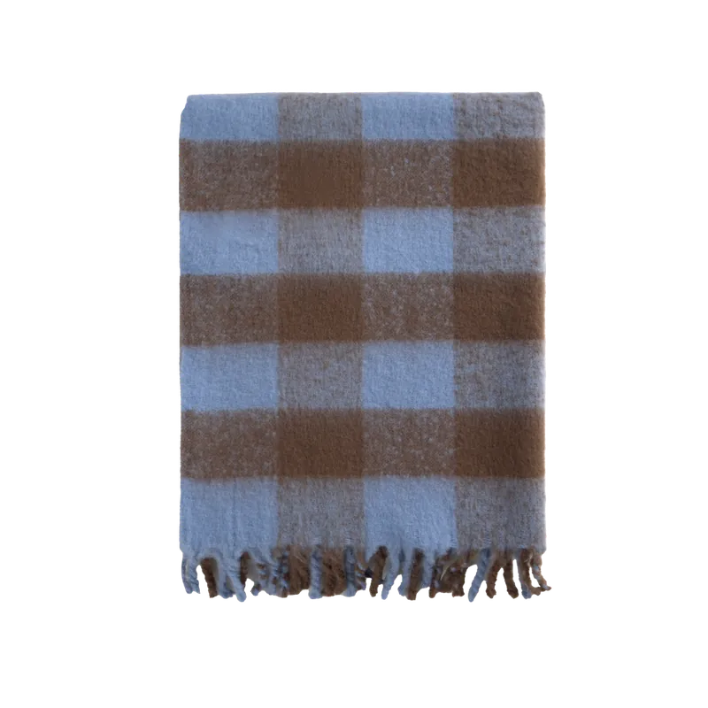 Plaid de color marrón de 120cm - Inicio