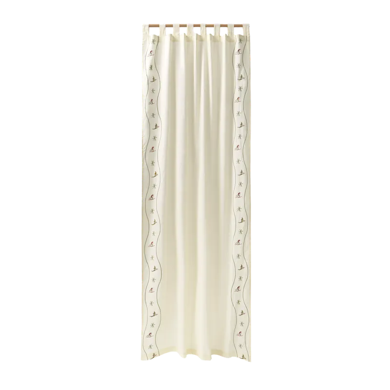 Cortina de color crudo de 140cm - Inicio
