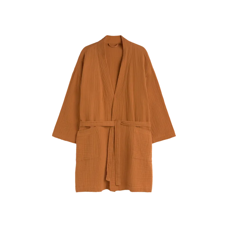 Albornoz de color tierra talla S/M - Inicio