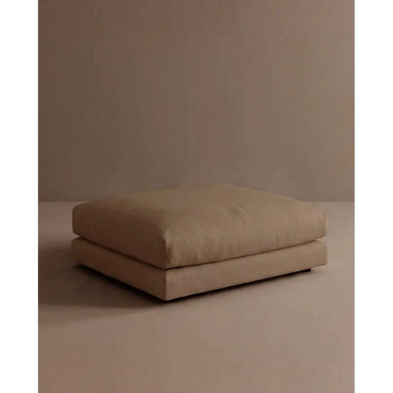 Puff marrón de 97x78cm - Inicio