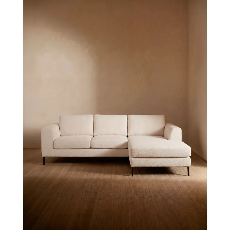 Sofa con chaise longue derecha tono blanco de 270cm - Inicio
