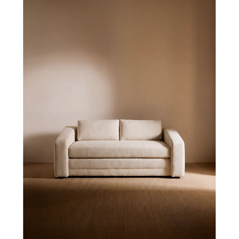 Sofá cama tono beige de 180cm - Inicio