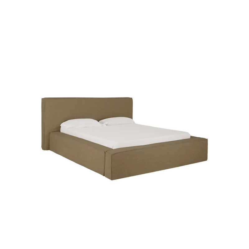 Cama desenfundable verde para colchón de 90x200cm - Inicio