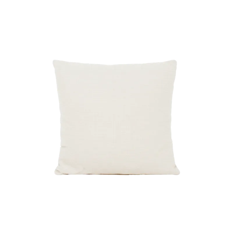 Cojín cuadrado de poliéster desenfundable en color blanco de 40cm - Inicio