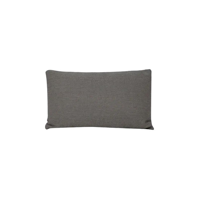 Cojín rectangular de poliéster desenfundable en color gris oscuro de 30cm - Inicio