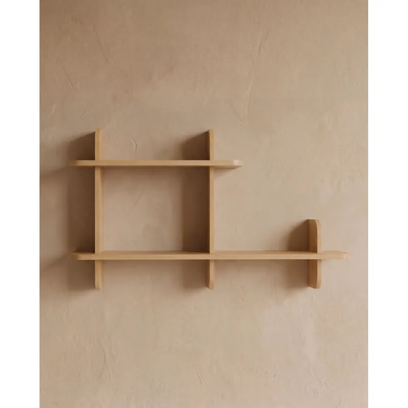 Estantería acabado roble medio de 120cm - Estanterías