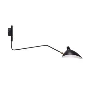 Lámpara Molle 1 Brazo Negro Inspiración, Aplique de Pared - Vackart