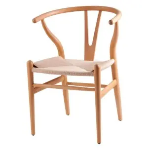 Silla Wishbone Haya Natural, Inspiración - Vackart