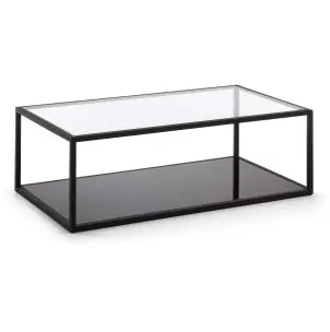 Mesa Blackhill 110x60cm, de Centro en Cristal - Kave Home