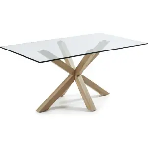 Mesa ARGO 180x100cm de Comedor de Cristal - Vackart