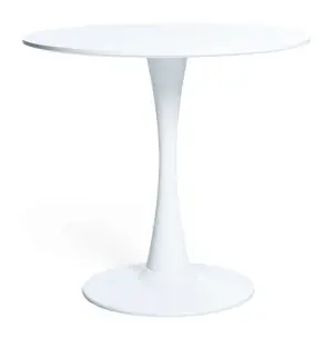 Mesa Tulip 80 cm MDF de Comedor Redonda, Inspiración Eero Saarinen - Vackart