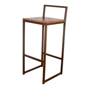 Taburete ALAMEDA Óxido 72cm, estilo industrial - Vackart