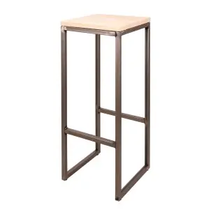 Taburete TOWN Barniz 75cm, estilo vintage - Vackart