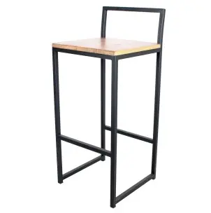Taburete ALAMEDA Negro 72 cm - Vackart
