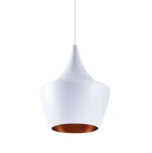 Lámpara Amsti Acero Blanco Inspiración Beat Fat de Tom Dixon, de Techo - Vackart