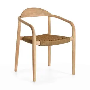 Silla NINA, Acacia Natural / Cuerda Natural - Kave Home