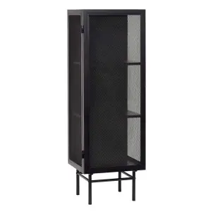 Vitrina EDGE negra 150 cm - Hübsch