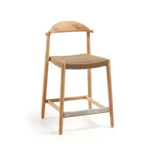 Taburete NINA 62 cm Alto, Acacia Natural - Kave Home