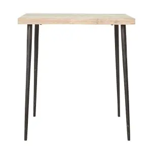 Mesa SLATED 70x70 cm de Comedor, Mango Natural - House Doctor