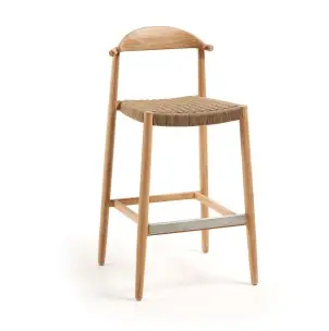 Taburete NINA 76 cm Alto, Acacia Natural - Kave Home