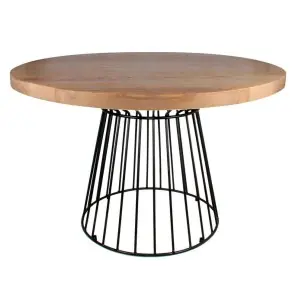 Mesa de Comedor SUDOKU 80 cm Metal/Madera - Vackart