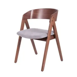 Silla HERØY nogal gris claro - Vackart