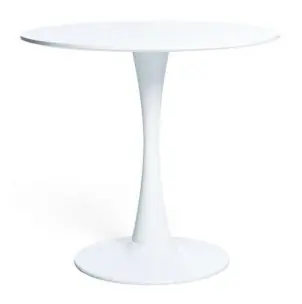 Mesa Tulip 90 cm MDF de Comedor Redonda, Inspiración Eero Saarinen - Vackart