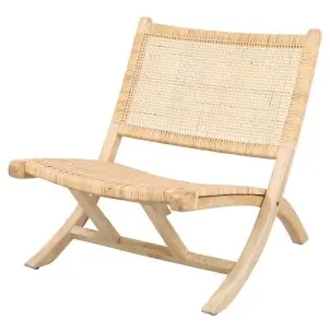 Sillón BERGEN, Madera / Ratán Natural - Vackart