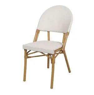 Silla KONRAD, Metal / Poliéster Beige - Vackart