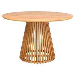 Mesa SOLOMON CEREJEIRA Ø110 cm de Comedor, Madera Natural - Vackart