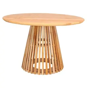 Mesa LEIRE CEREJEIRA Ø130 cm de Comedor, Madera Natural - Vackart