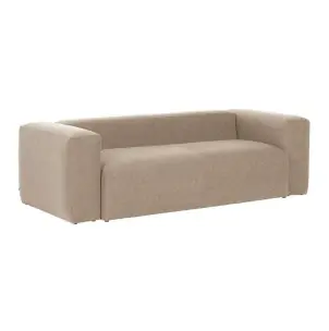 Sofá Blok 3 plazas beige 240 cm - Kave Home