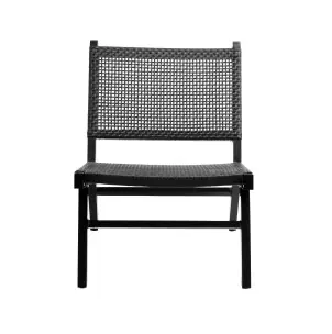 Sillón VASAI, Ratán / Aluminio Negro - Nordal