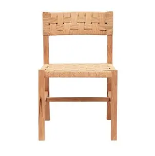 Silla CORA WA, Teca Reciclada Natural / Cuerda - Dareels