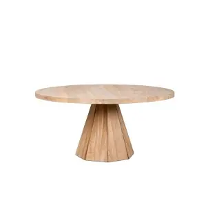 Mesa JATI WL Ø160 de Comedor, Teca Reciclada - Dareels