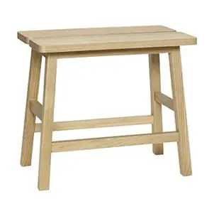 Taburete DOBBELT 45 cm Alto, Madera Natural - Hübsch
