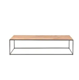 Mesa de Centro ONETWO EROSI 150x60, Teca Reciclada / Hierro - Dareels