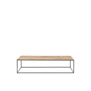 Mesa de Centro ONETWO EROSI 120x60, Teca Reciclada / Hierro - Dareels