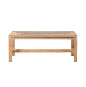 Banco CORA, Teca Reciclada Natural / Cuerda - Dareels