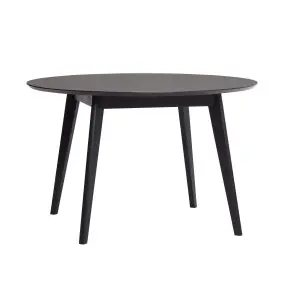 Mesa VALG Ø120 cm de Comedor, Madera Negra - Hübsch