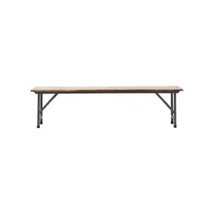 Banco Plegable PARTY, Madera Natural / Metal Negro - House Doctor