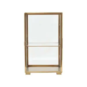 Vitrina GLASS 25x25x41 cm, Latón - House Doctor