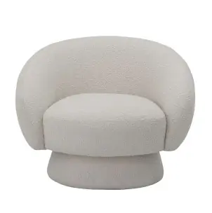 Sillón TED, Poliéster Blanco - Bloomingville