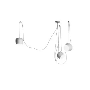 Lámpara de Techo RØDDER 3 Pantallas, Metal Blanco - Vackart