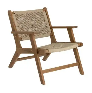 Sillón Geralda acacia/acabado oscuro - Kave Home