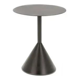 Mesa auxiliar Yinan Ø 48 cm negro - Kave Home