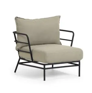 Sillón Mareluz acero negro - Kave Home