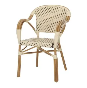 Silla con Brazos ÁNGELES, Ratán Sintético / Metal - Vackart