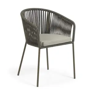 Silla YANET cuerda verde - Kave Home