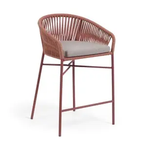 Taburete YANET 65 cm cuerda terracota - Kave Home